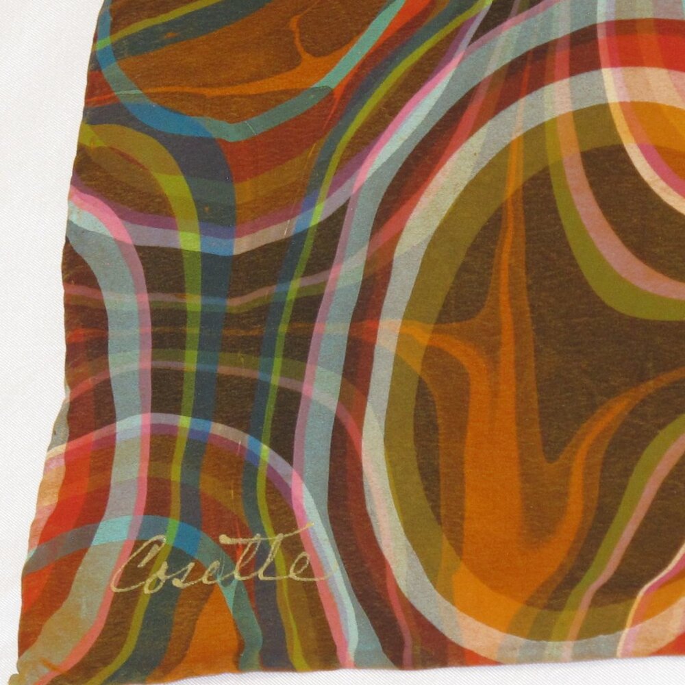 Cosette Scarf In Modern Circle Pattern - image 3